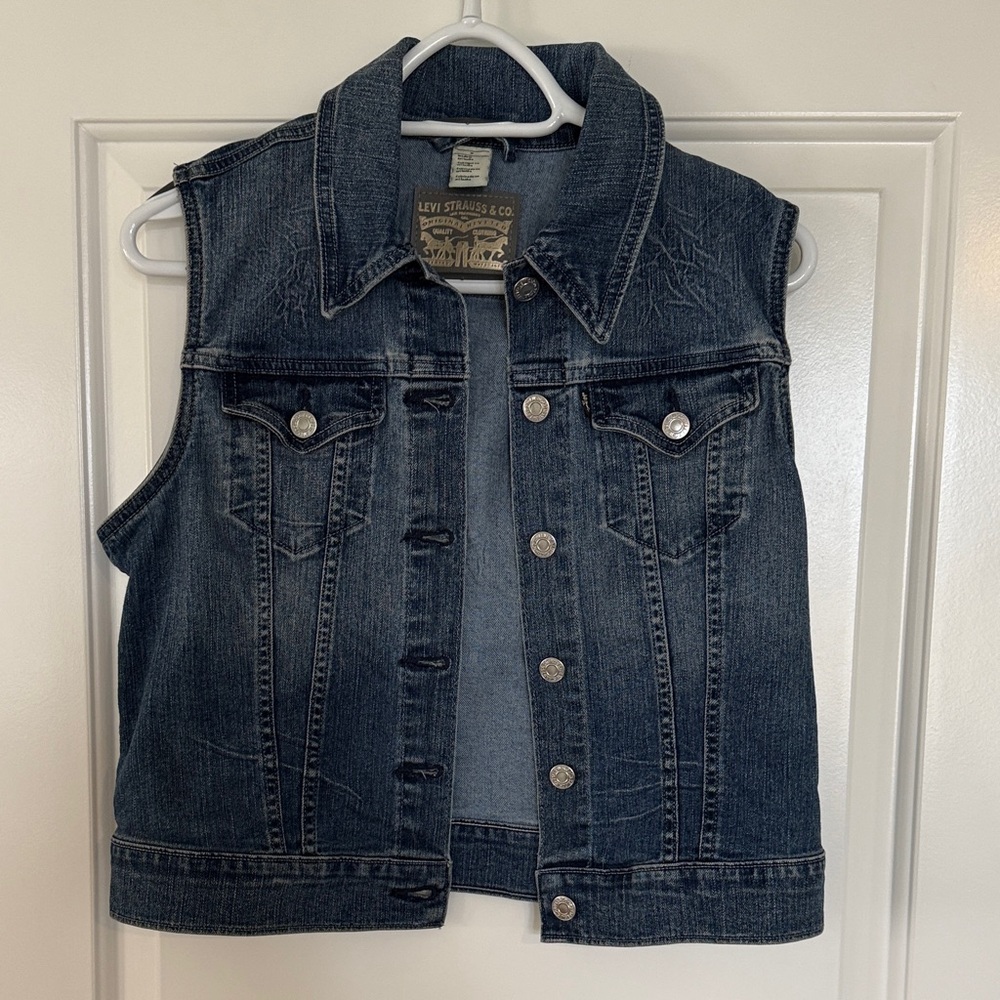 Levi's Dark Blue Women’s Denim Vest